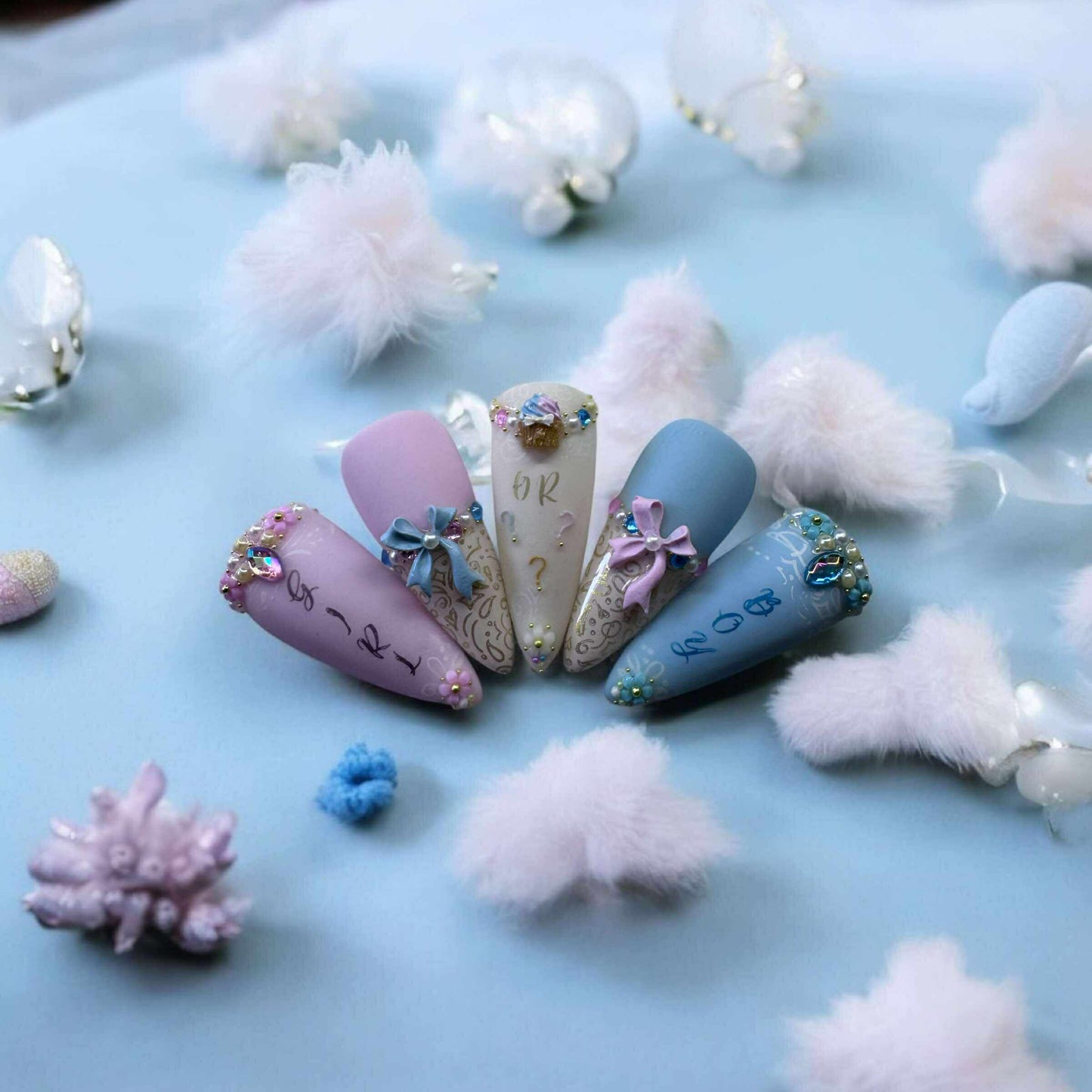 Ongles Press-On Gender Reveal #02
