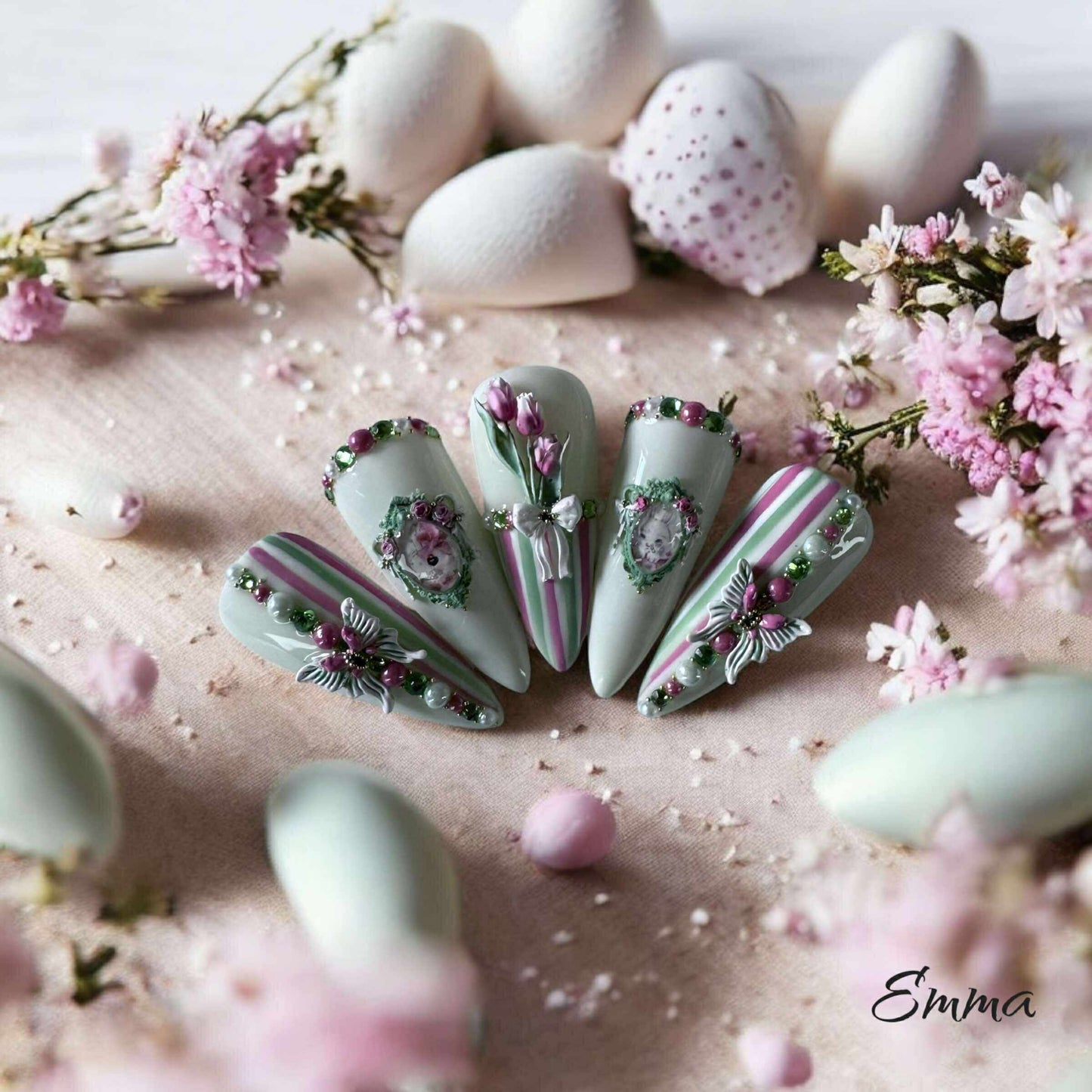 Ongles Press-On Whimsy Bunny #07