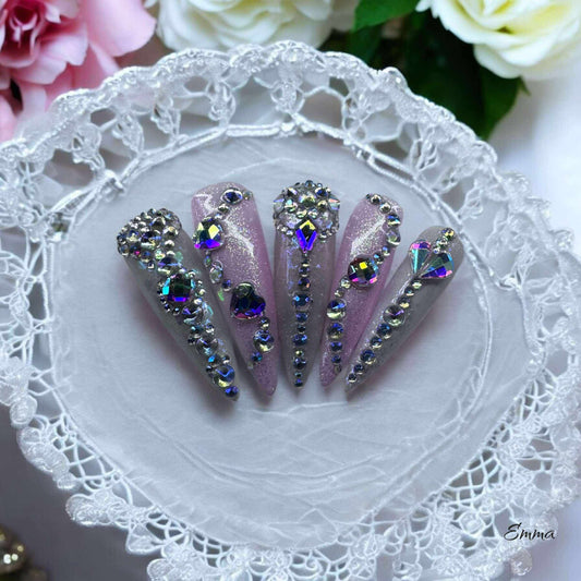 Ongles Press-On Sparkling Affair #05